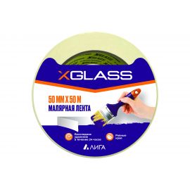 Малярная клейкая лента X-Glass 50 мм, 50 м, арт 0505 Б0000005379 