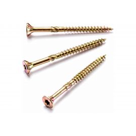 Саморезы по дереву КРЕП-КОМП ПРОФИ желтые, потайн. 5.0х100 мм 100 шт. 05100Fh 