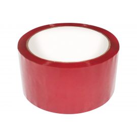 Упаковочная клейкая лента Кордленд красная, 48 мм, 43 мкм, 50 м Р SCO-00324 