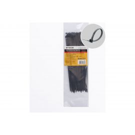 Хомут STEKKER NYCT25-200 нейлоновый 2.5x200 мм d пучка max 50 мм нагрузка 8 кг черный 32776 