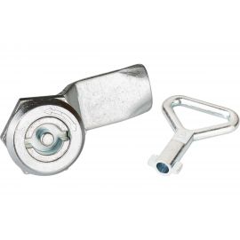 Замок под ключ с двумя бородками ТРИЗАМ цинк, с ригелем и ключом ЗЧВ.М.2.05.1060.КМ TRZ0053 