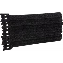 Многоразовая стяжка-липучка DORI 150x12 мм черная 10 шт 42211 