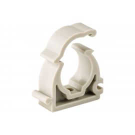 Опора для труб RTP одинарная, с защелкой, D32, серая 19751 