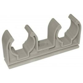 Опора для труб RTP двойная, D20, серая 10971 