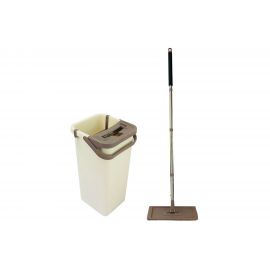 Швабра для пола Leonord MIRACLE с насадкой из микрофибры и ведром с механизмом отжима 004836 
