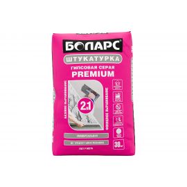 Гипсовая штукатурка БОЛАРС PREMIUM серая, 30 кг 00000042633 
