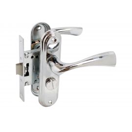 Защелка БУЛАТ ЗЩ1-Д03.04 (Л) НОМОС (хром; левая; с фиксацией) 13960 