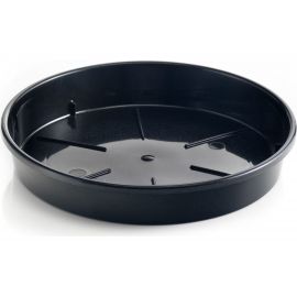 Поддон Teraplast PLATO диам. 16 см, высота 2.7 см, черный 08086016006 