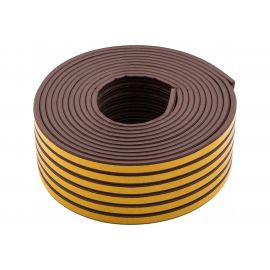 Резиновый уплотнитель СИБРТЕХ (24 м; профиль E; коричневый) 88906 