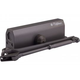 Дверной доводчик НОРА-М 740DA с задержкой закрывания (морозостойкий; от 60 до 110 кг; графит) 18410 