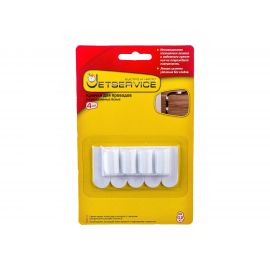 Крючок для проводов Jetservice легкоудаляемый белый 4 шт. 77717 