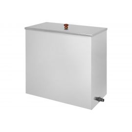 Прямоугольный бак Везувий 80 л, AISI 439, плоское дно, 1 штуцер 1/2"" ВЗ12575 