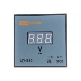 Цифровой вольтметр TDM ЦП-В80 500В-1,0 без поверки SQ1102-0520 