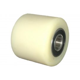 Колесо нейлон б/г без кронштейна малое для рохли (80х70 мм) MFK-TORG 104080-70-Flat-Nylon 