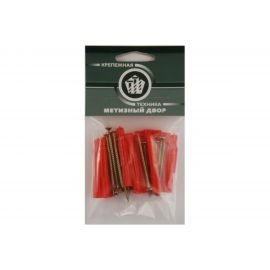 Пакет универсальный дюбель Метизный двор 6х37мм + шуруп 3,5х50мм 15 шт. 4607173902450 