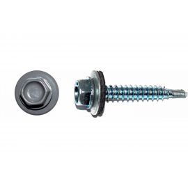 Кровельный саморез КРЕП-КОМП 4,8х19, RAL 7024, серый графит, 300 шт. ск48197024ф 