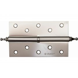 Дверная разъемная петля Зубр Эксперт 1 подшипник цвет матовая никель PN правая с крепежом 125x75x2.5 мм 2 шт. 37605-125-4R 