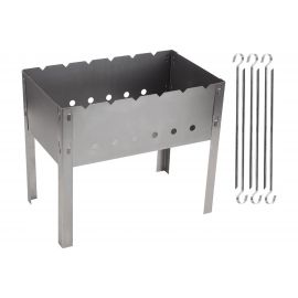 Сборно-разборный мангал Ecos 400х240х350см, 0.50мм, с 6 шампурами 008480 