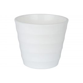 Пластиковый горшок с вкладкой liveingreen Лаура белый, диам. 17 см, высота 15 см, 2.3 л ЛР17-10 