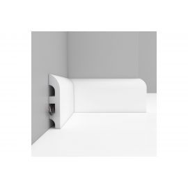 Напольный плинтус Stenopol ударопрочный влагостойкий под покраску 99х20х2000 мм C7016 