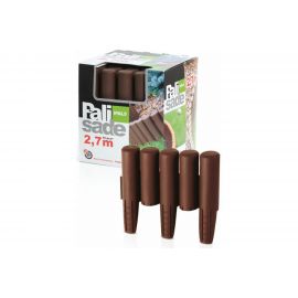 Заборчик для клумбы 2,7м, 10 штук коричневый Prosperplast Palisada IPAL5-R222 