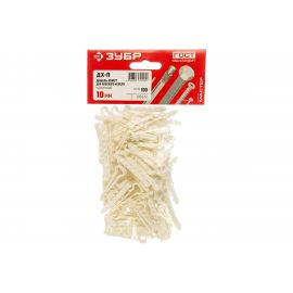 Дюбель-хомут для плоского кабеля Зубр ДХ-П, 10 мм, 100 шт, нейлоновый 30912-10 