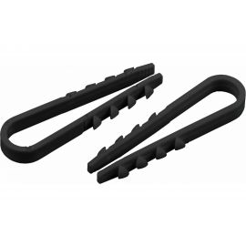 Дюбель-хомут для круглого кабеля ЭРА 11-18 мм черный 100 шт 45/1350 Б0045085 