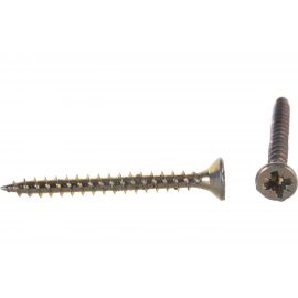 Саморез Стройметиз 3,5х35 универсальный, желтый цинк уп. 200 шт. 2140464 