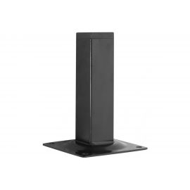 Ножка Tech-Krep 25х25х100 квадратная, нерегулируемая, черная - накладка 151296 