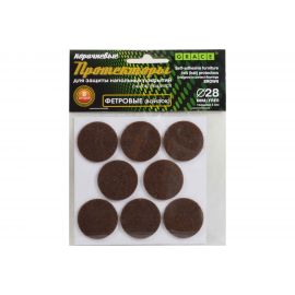 Протекторы GRACE фетровые 28 мм 8 шт. коричневый УТ000039636 