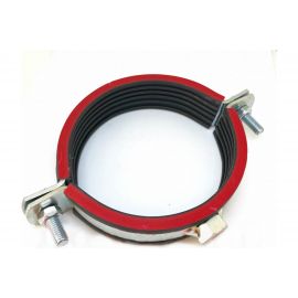 Трубный хомут высокой тяжелой нагрузки с уплотнителем СВК гайка М12, 3/4"", 23-28 мм SVK-FH020 