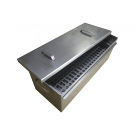 Трехуровневая коптильня Петромаш 65x25x23 см, сталь 1.2 мм, поддон 57584 