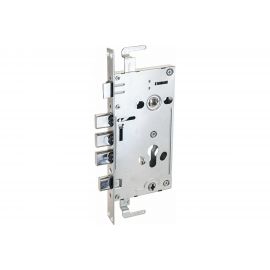 Врезной замок без ручек для металлических дверей Аллюр ЗВ1-09А без цилиндрового механизма 1559 