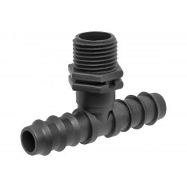 Тройник для капельной трубки с внешней резьбой 16/16 мм на 1/2" MasterProf ДС.070719 