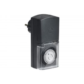 Розетка-таймер IEK РТМ-4 механический, 30мин, 24ч, 48on/off, 16А, IP44 ERT-20-1-16-S-30-0-44-K01 