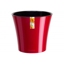 Горшок SANTINO АРТЕ 3.5 л, 19.5х17.5 см, красный/чёрный 049113 