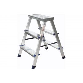 Алюминиевая двухсторонняя стремянка SMARTY Alpha Duo 3 ступени SN026-03 
