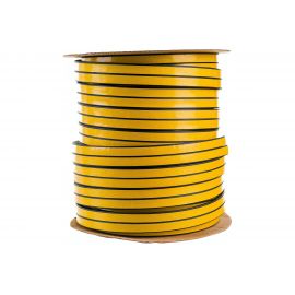 Уплотнитель VETTORE профиль D 10x12 мм, 50 м, Black черный 20368 