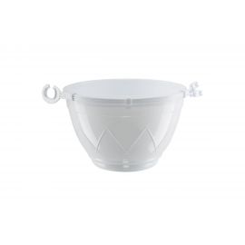 Горшок SANTINO Лилия подвесная 4 л, 23х14 см, белый 049183 