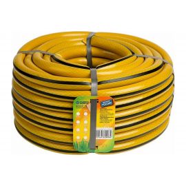 Поливочный трехслойный шланг Гидроагрегат 3/4"", 20 м, желтый с черной полосой 0Р-00014363 
