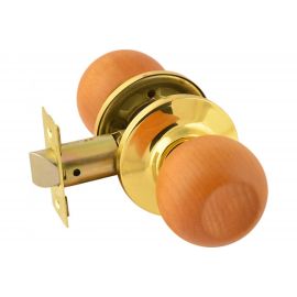 Межкомнатная защелка НОРА-М ЕСО дерево бук/золото ЗШ-05-Э 14226 
