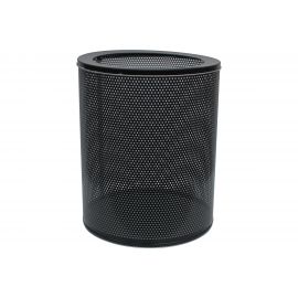 Перфорированная корзина для бумаг Титан Мета 250 низ черный 4607078081120 
