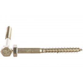 Сантехнический шуруп ЕВРОПАРТНЕР DIN 571 с шестигр.гол. 8х80 нержав. сталь 2 шт. G2 2880 2 