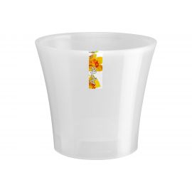 Горшок SANTINO АРТЕ 1.2 л, 13.5х12.5 см, прозрачный/прозрачный 049092 