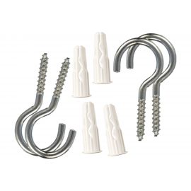 Крюк-шуруп ЕВРОПАРТНЕР Zn d4,2хL50 в компл. c дюбелем MULTI 6x25 6шт. MP 301 17 