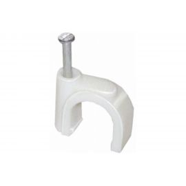 Круглая пластиковая скоба 9мм, 50шт TDM SQ0514-0016 