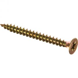 Потайной универсальный шуруп Метизный двор 5,0x50, желтый, 250 шт. 4607159063502 