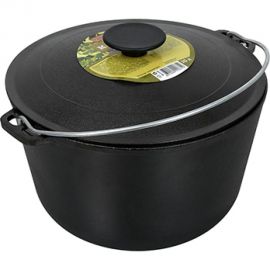 Чугунный казан BOYSCOUT с крышкой, 10 л 61545 