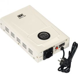 Однофазный стабилизатор напряжения IEK, настенный 0,5кВА SLIM IVS22-1-D05-09 