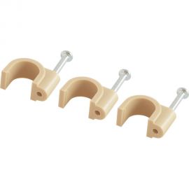 Круглая пластиковая скоба TDM 8 мм, сосна, 50 шт. SQ0514-0093 